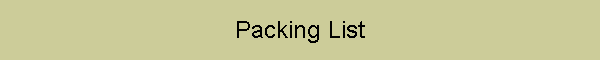 Packing List